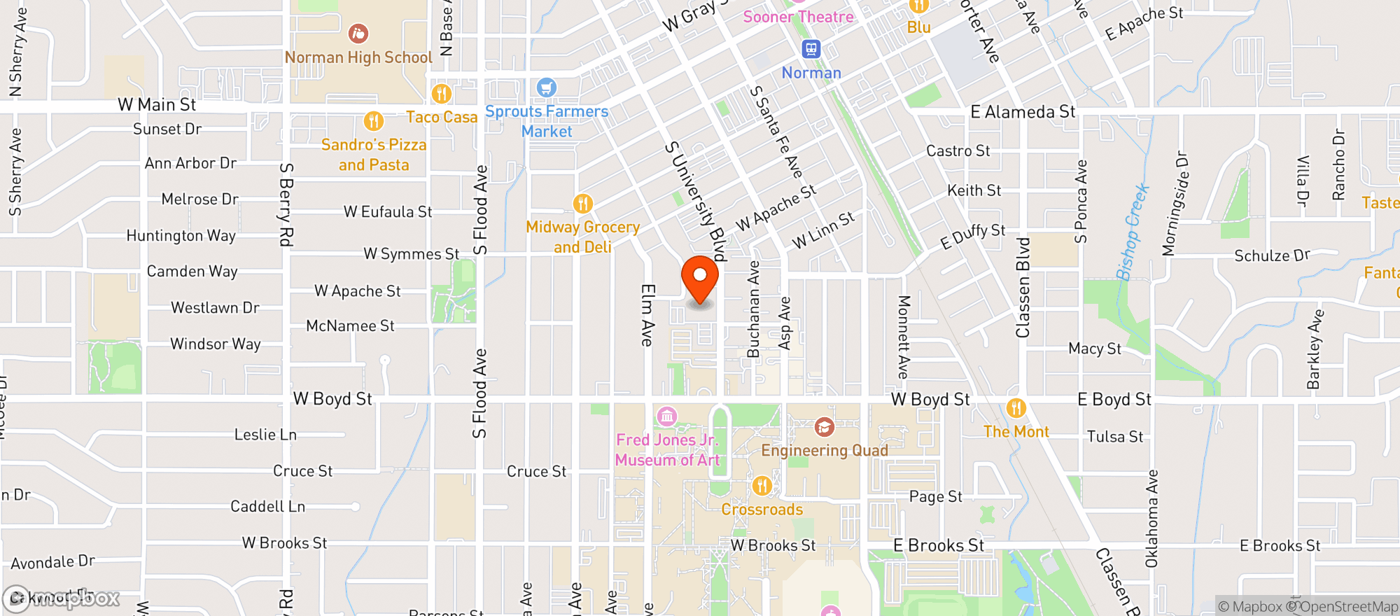 Map showing Noun Hotel