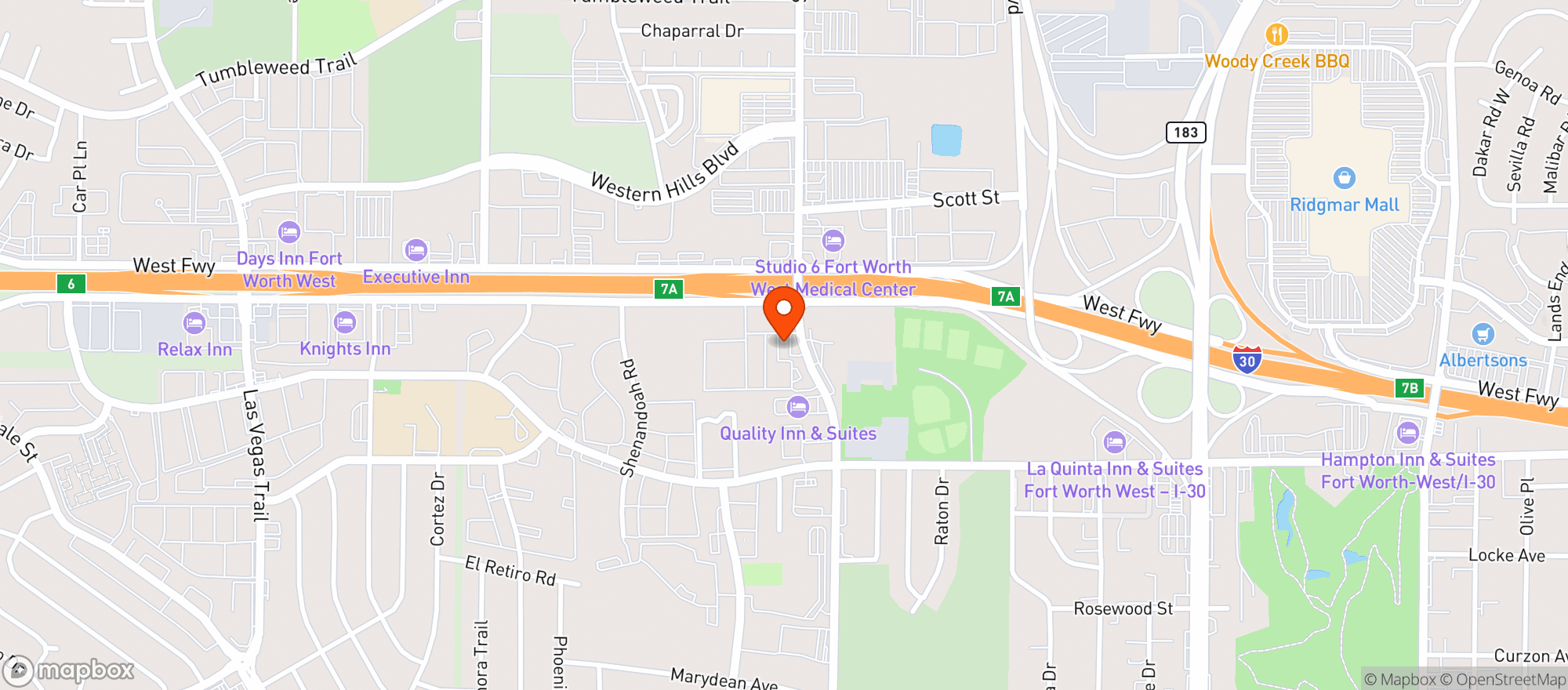 Map showing Wally's Liquor