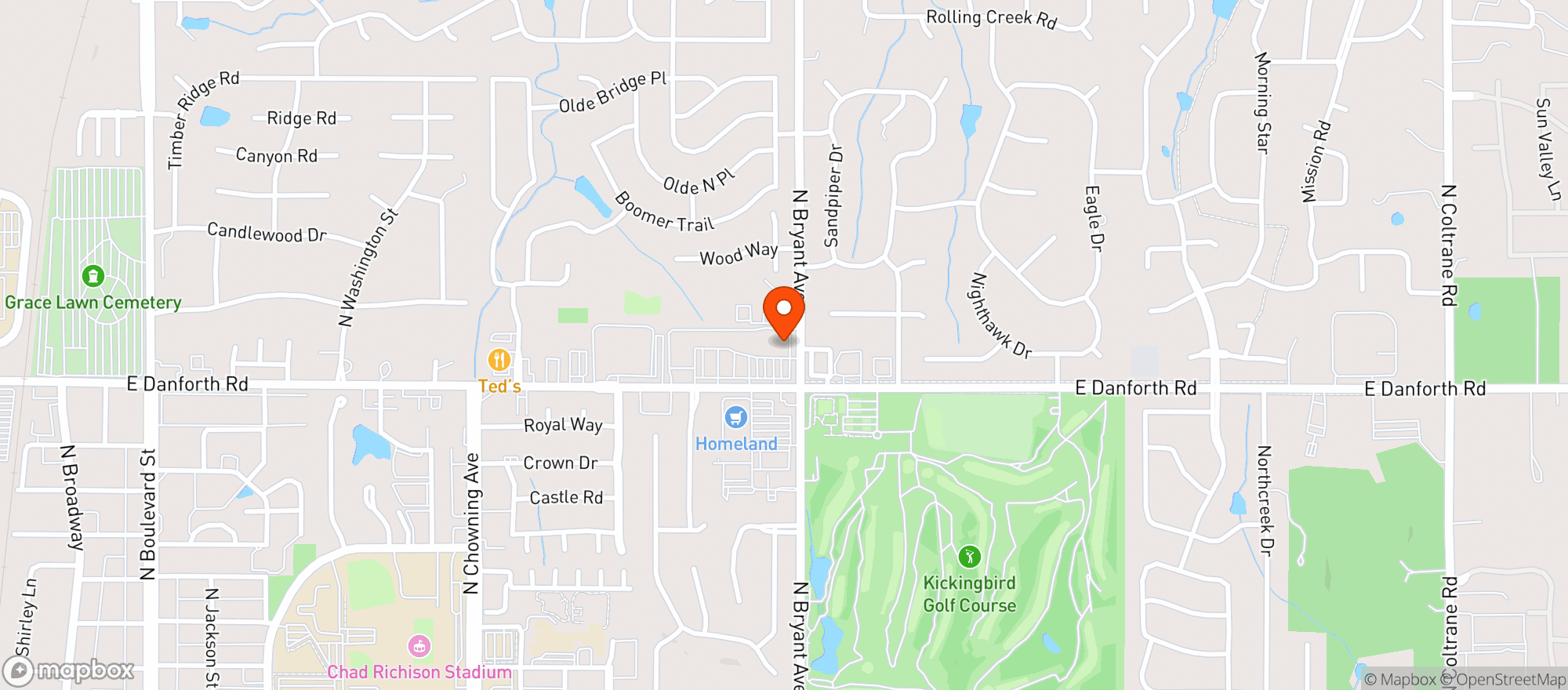 Map showing KICKINGBIRD PLAZA WINE