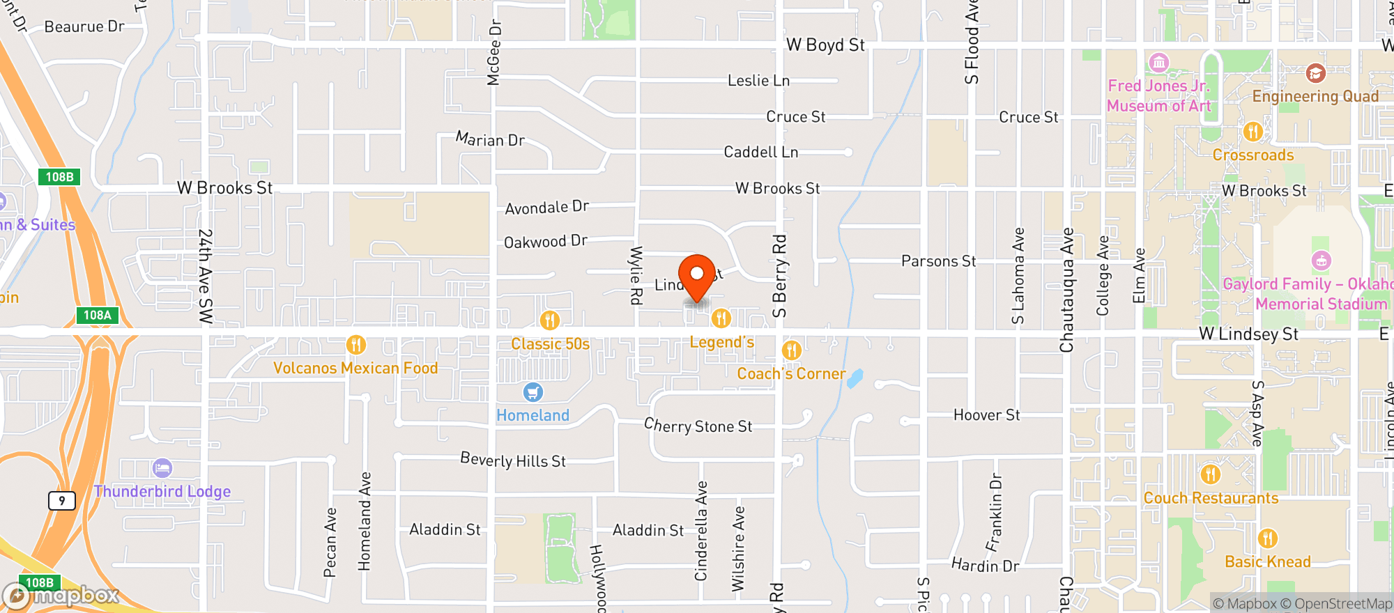 Map showing Legend S Restaurant