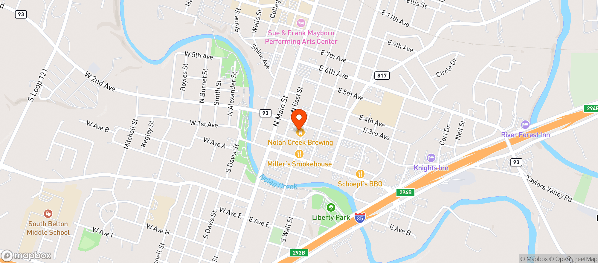Map showing Bold Republic Brewing Company