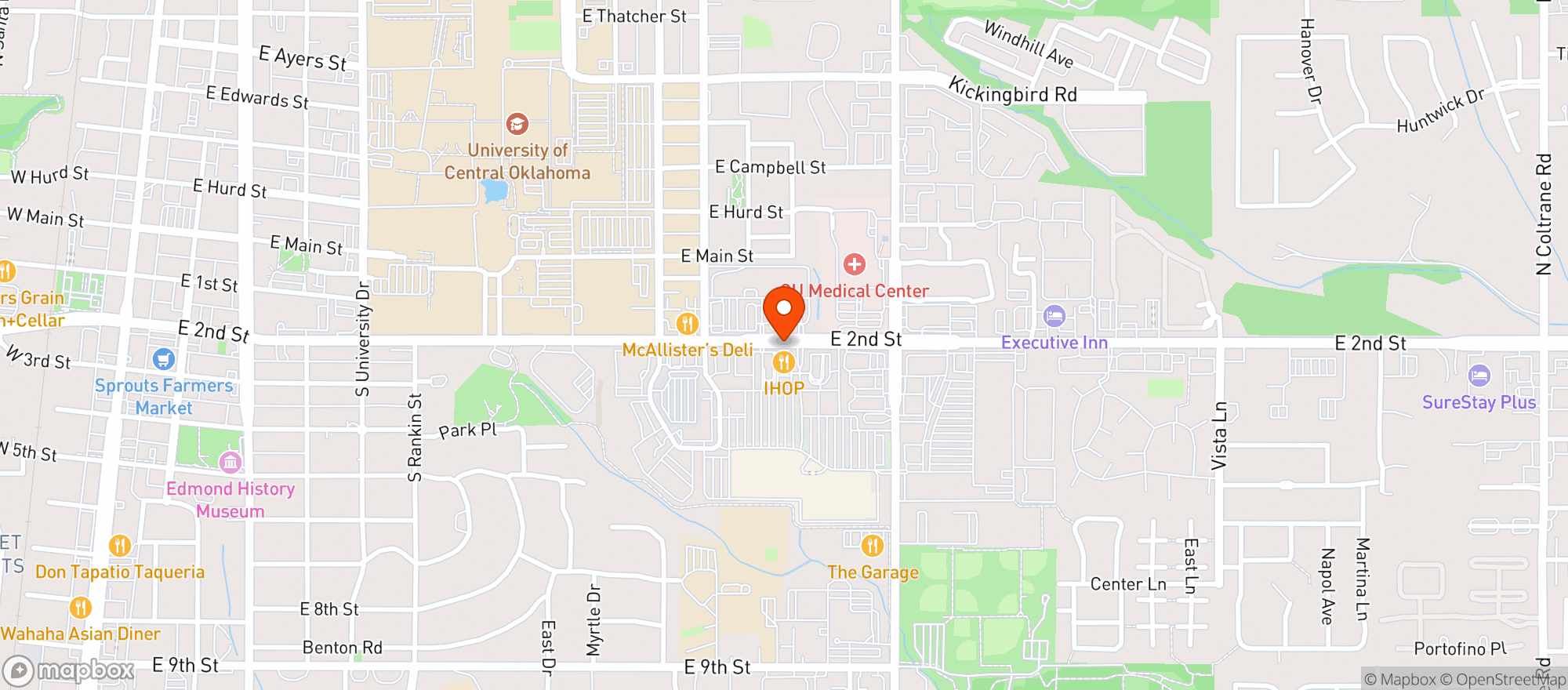 Map showing Supertarget