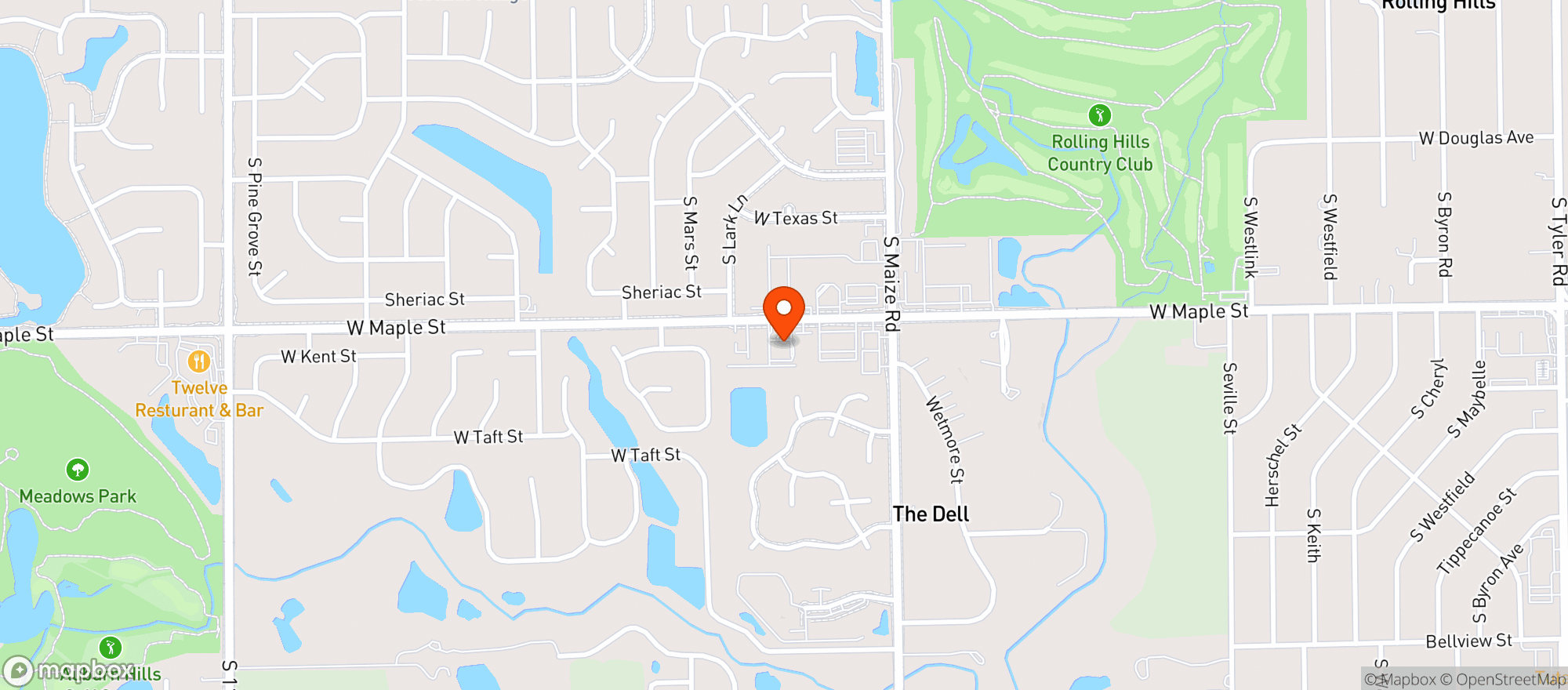 Map showing Hammond Retail Liquor