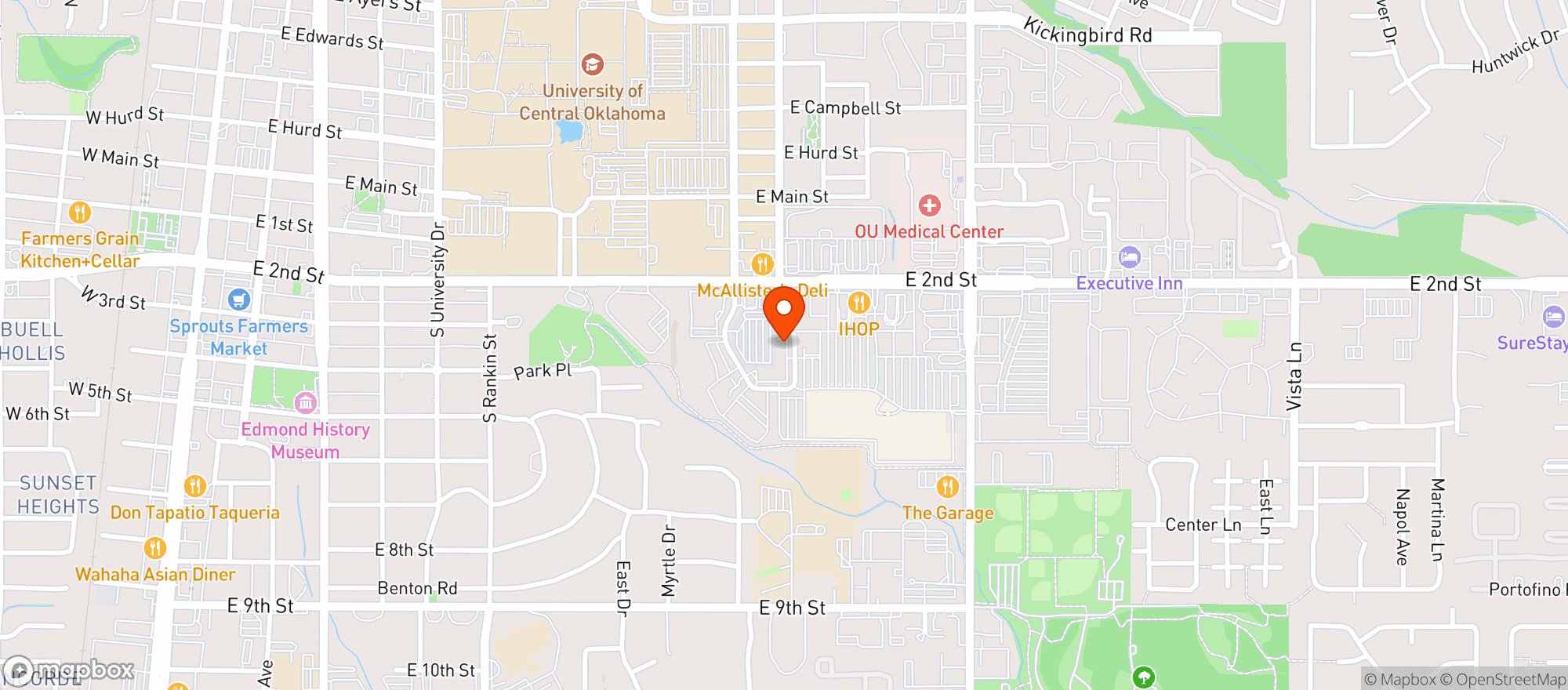 Map showing Cafe Icon