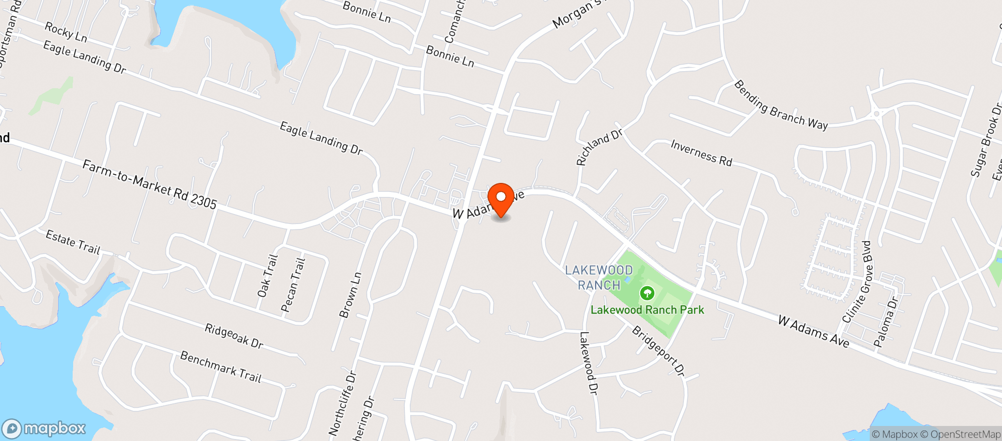 Map showing LAKESIDE LIQUORS
