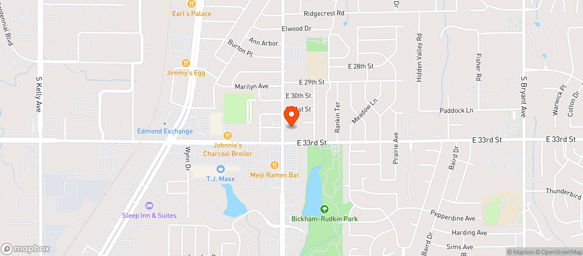 Map showing Blvd Wine & Spirits