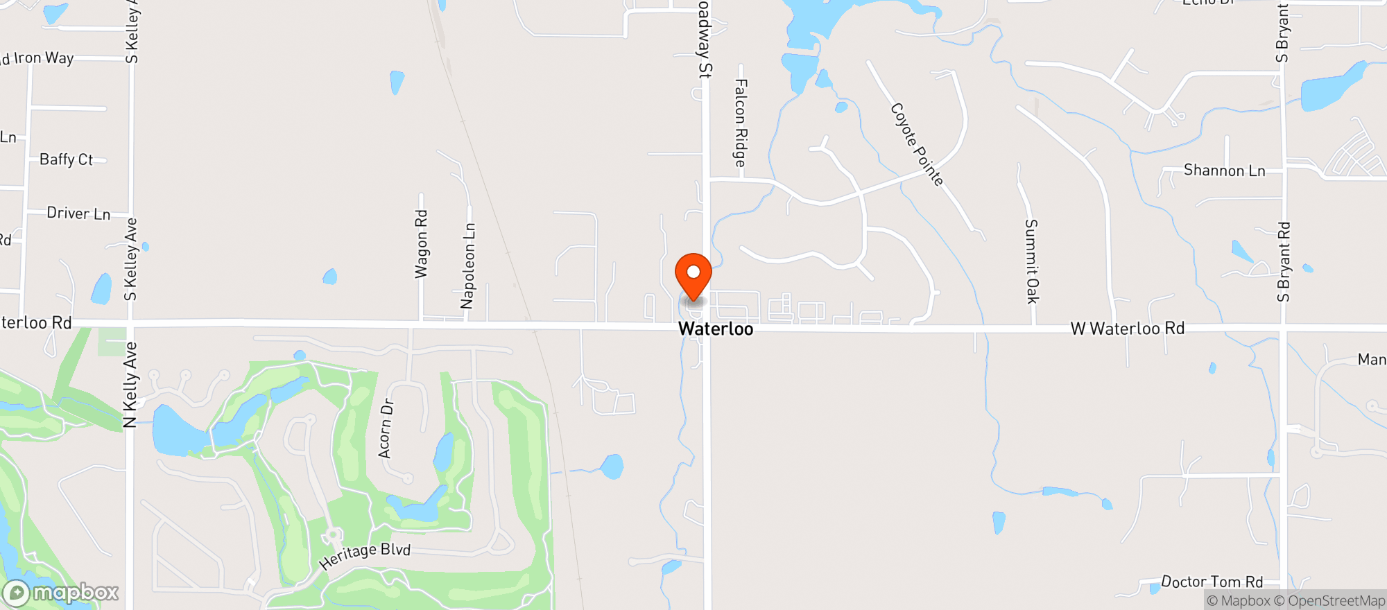 Map showing Ibs Pizza Deli & C Store
