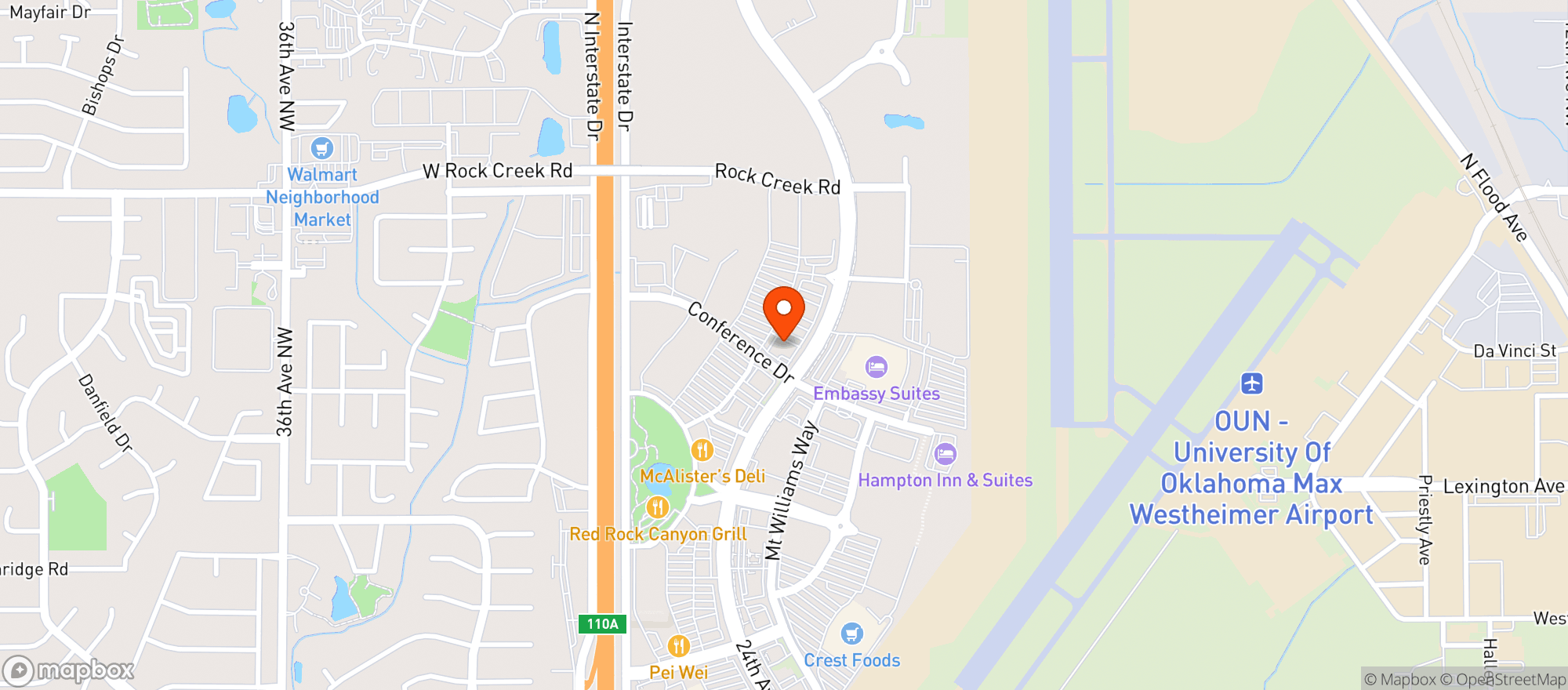Map showing Ranch Steakhouse