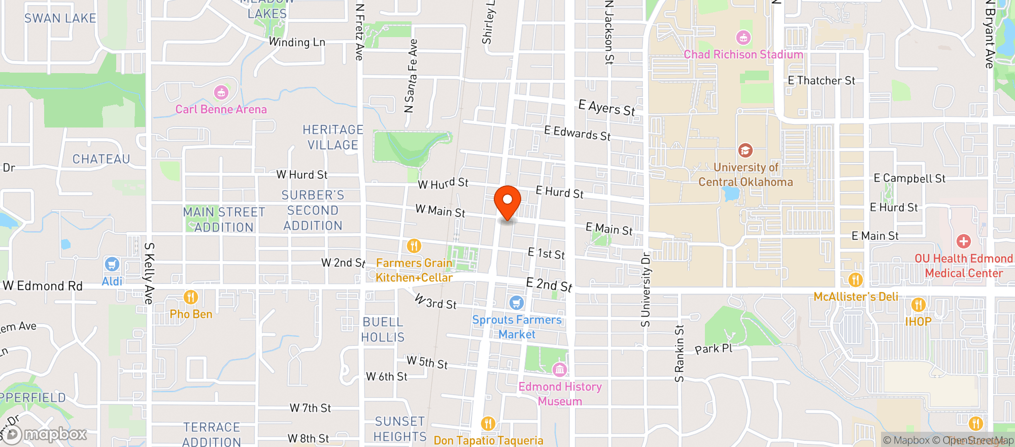 Map showing Alchemy Cocktail Lounge
