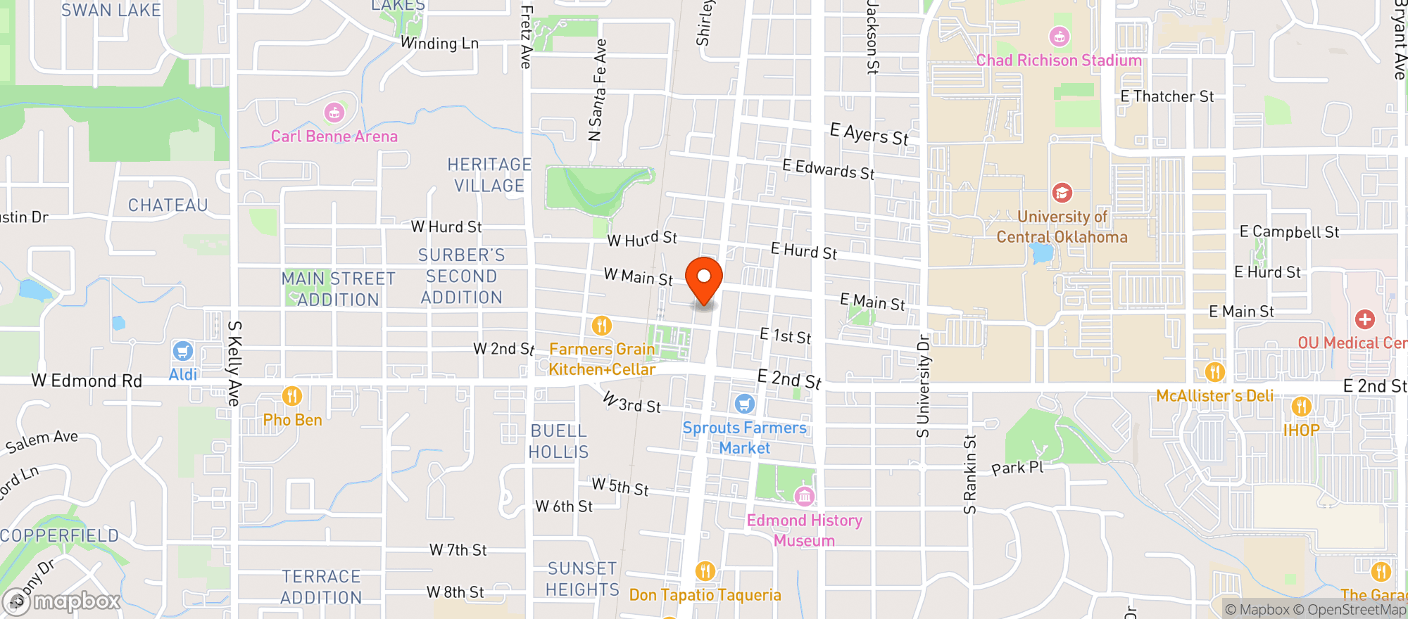 Map showing Frenzy Brewing Company