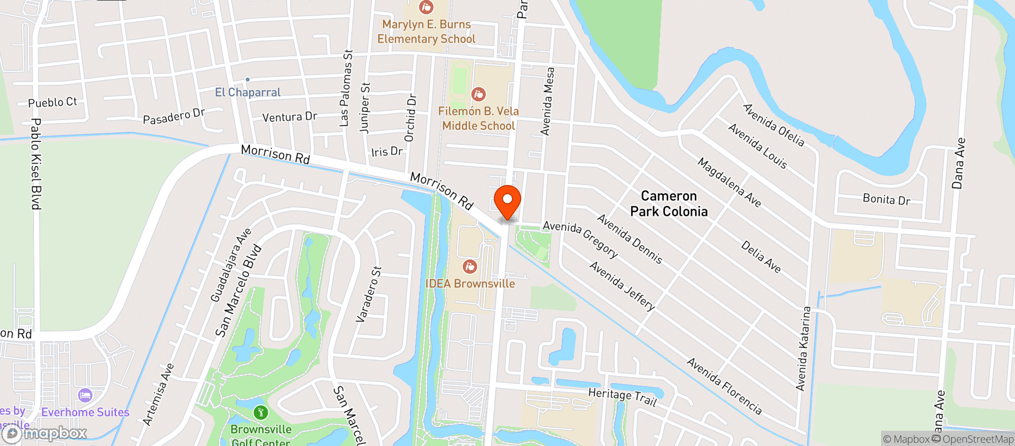Map showing Ignite Smoke Shop