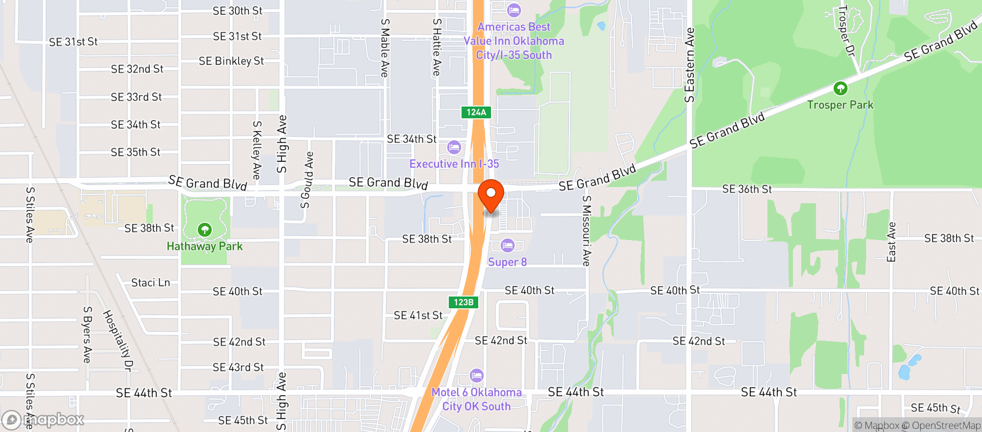 Map showing Oncue