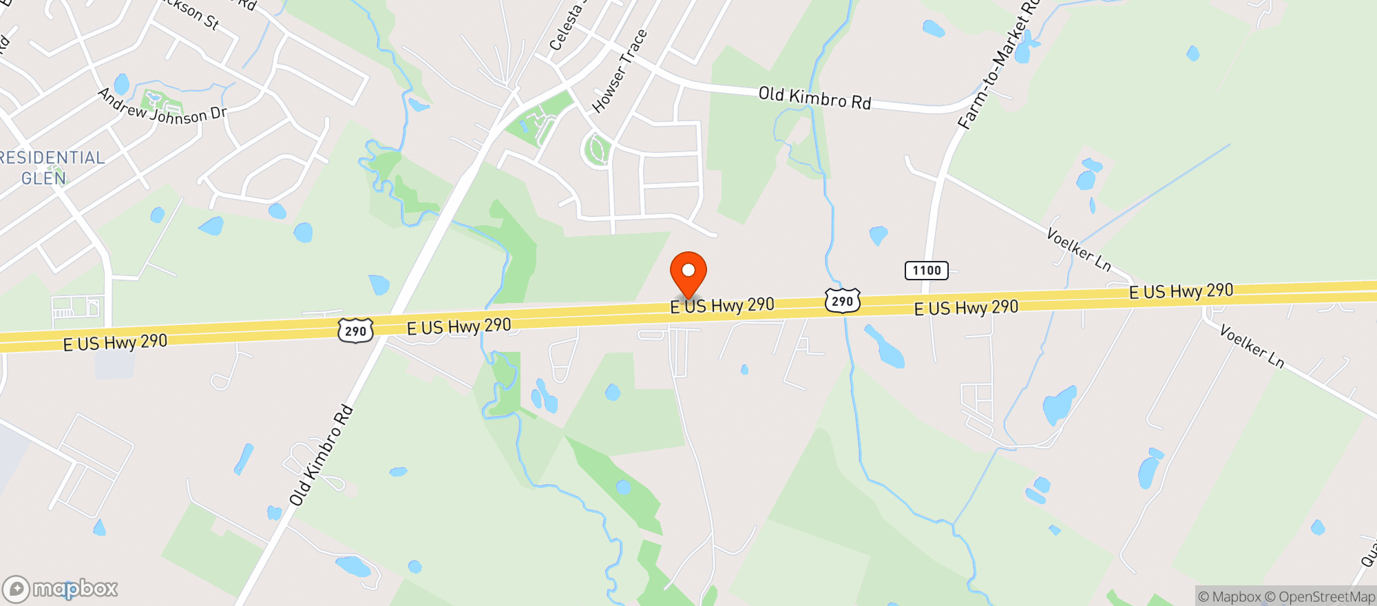 Map showing Mini Max Manor