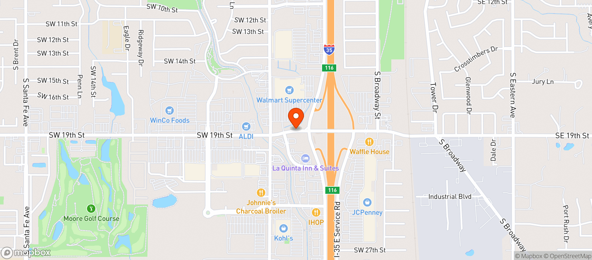 Map showing Walmart Supercenter
