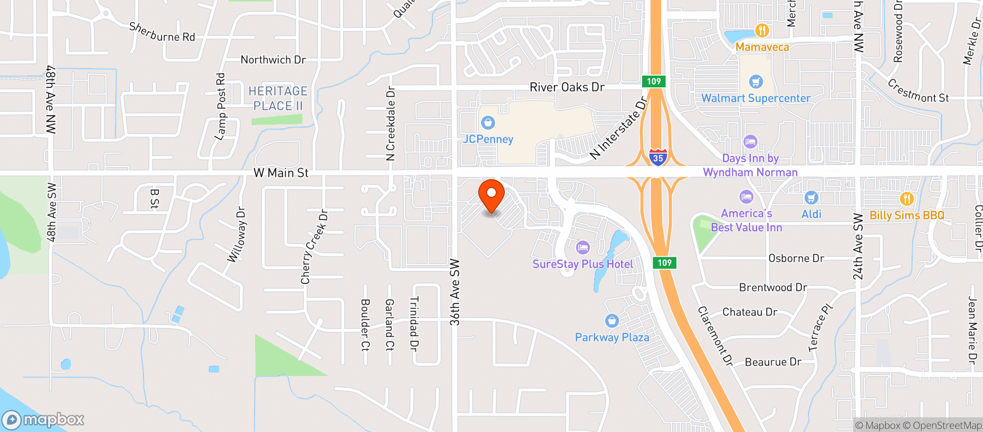 Map showing Sams Club #4761