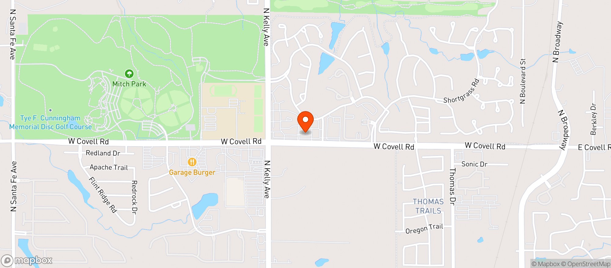 Map showing Coffee Creek Wine Shop