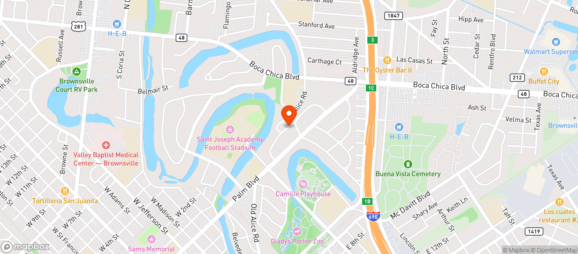Map showing Neobloom
