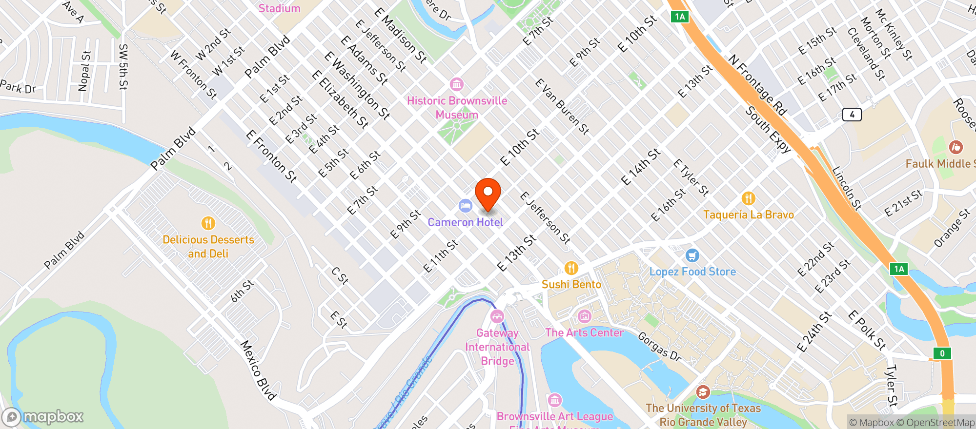 Map showing Boqueron Tapas & Wine