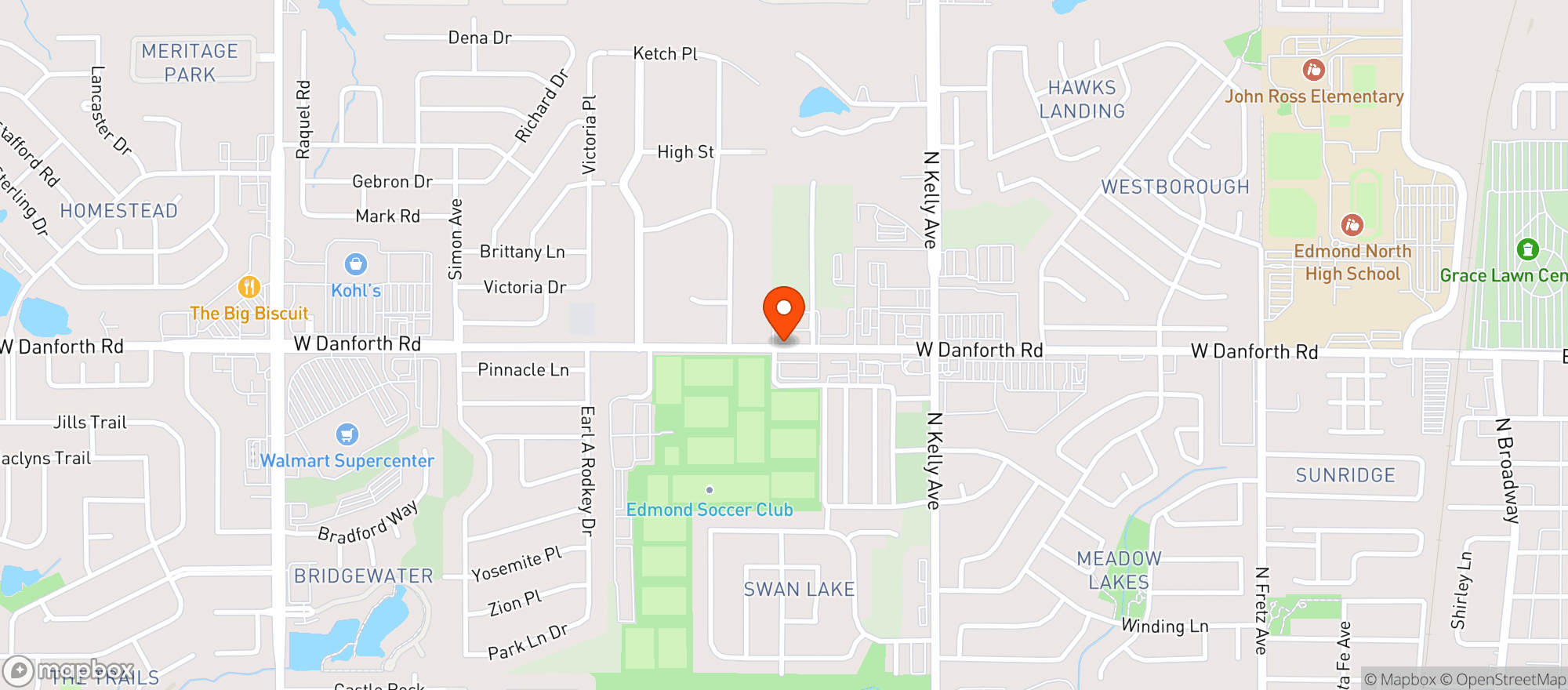 Map showing NORTH OAKS WINE SPIRITS
