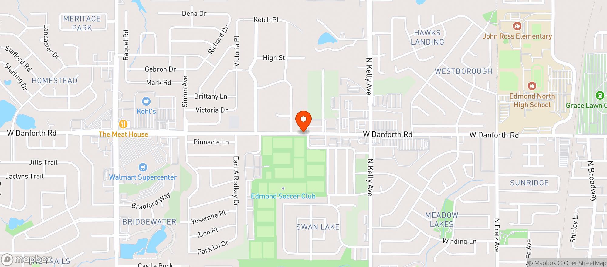 Map showing North Oaks Wine & Spirits