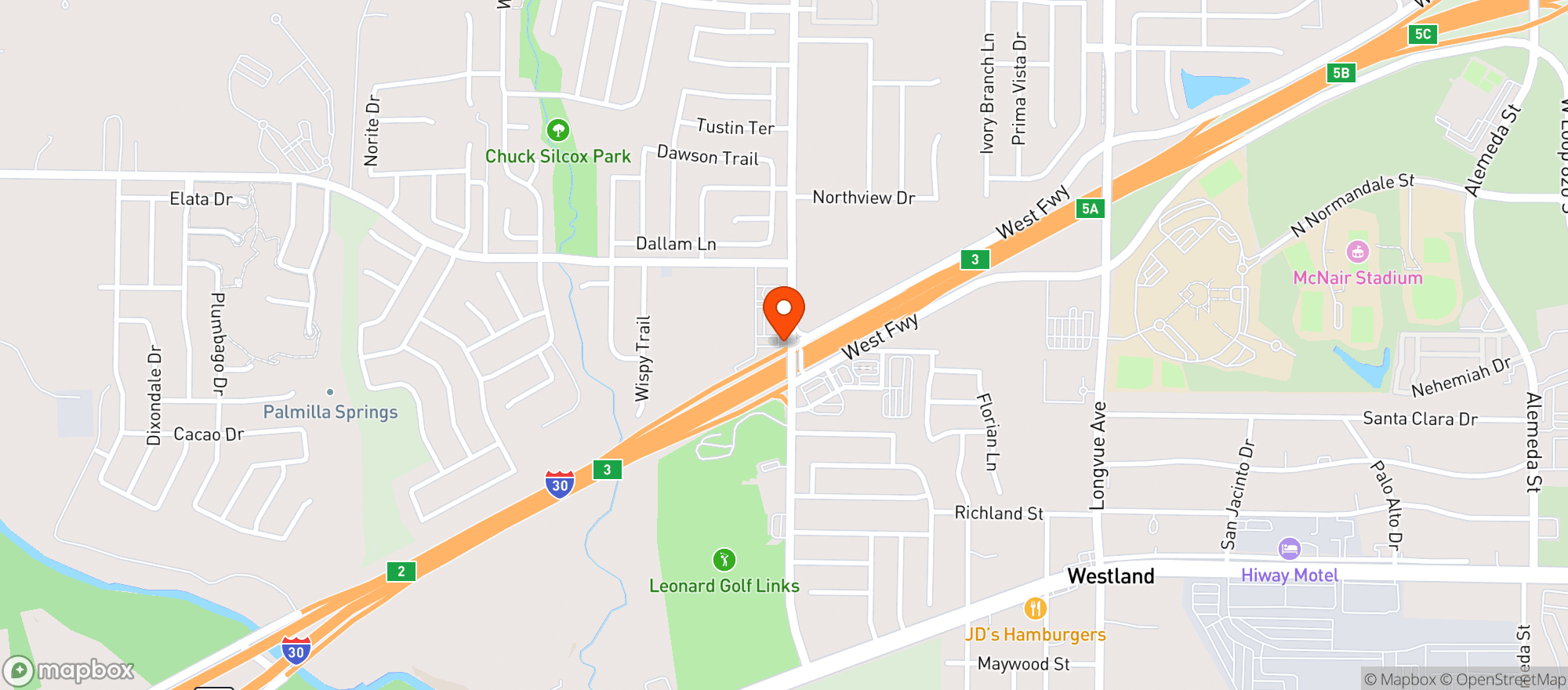 Map showing QUIKTRIP