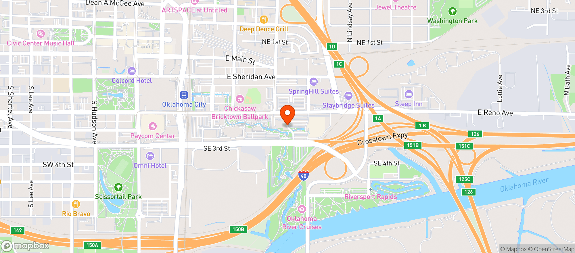 Map showing Truck Yard