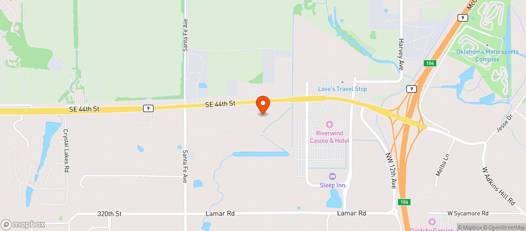 Map showing 9 West Liquors