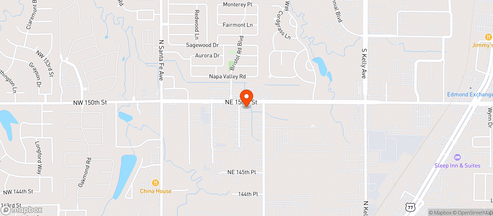 Map showing WINE & SPIRITS EMPORIUM - OKLAHOMA CITY