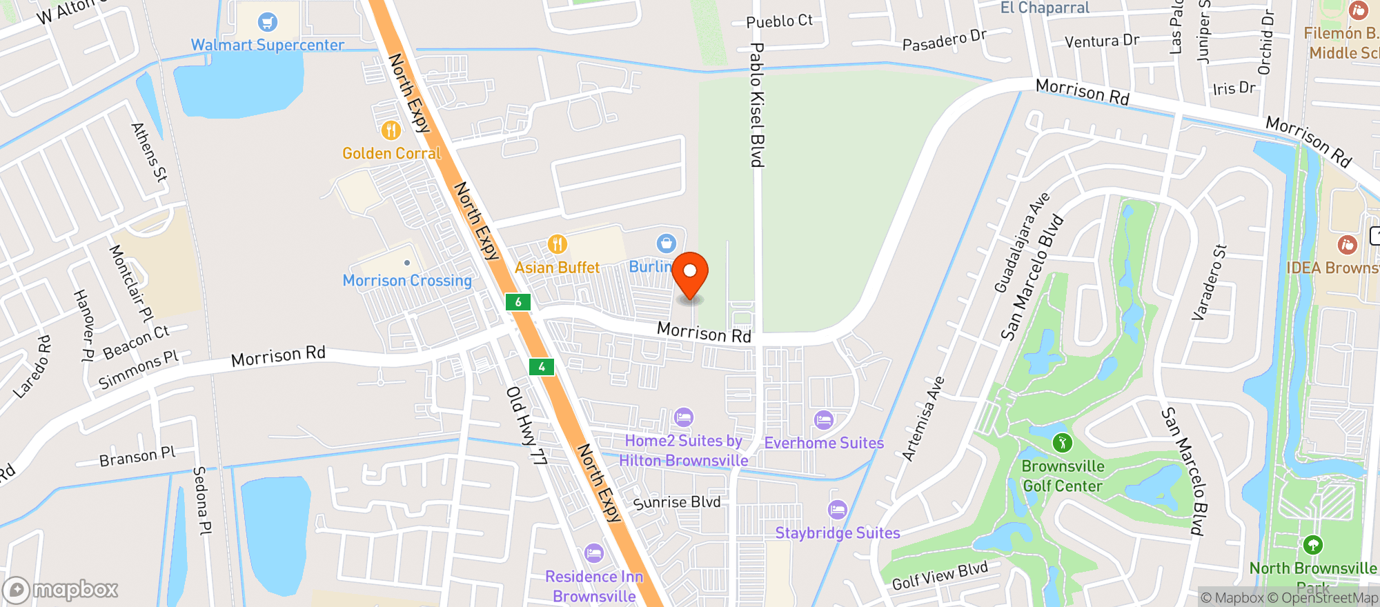 Map showing Natural Grocers by Vitamin Cottage - Natural Grocers by VC_Brownsville (BL) - 00100028471