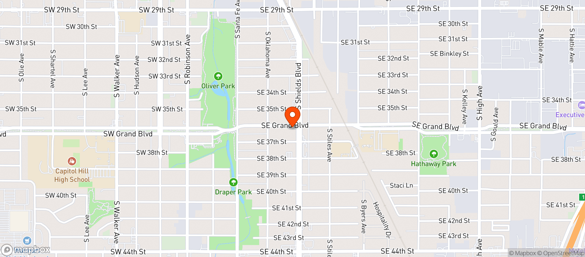 Map showing Vn Food Mart - Okc