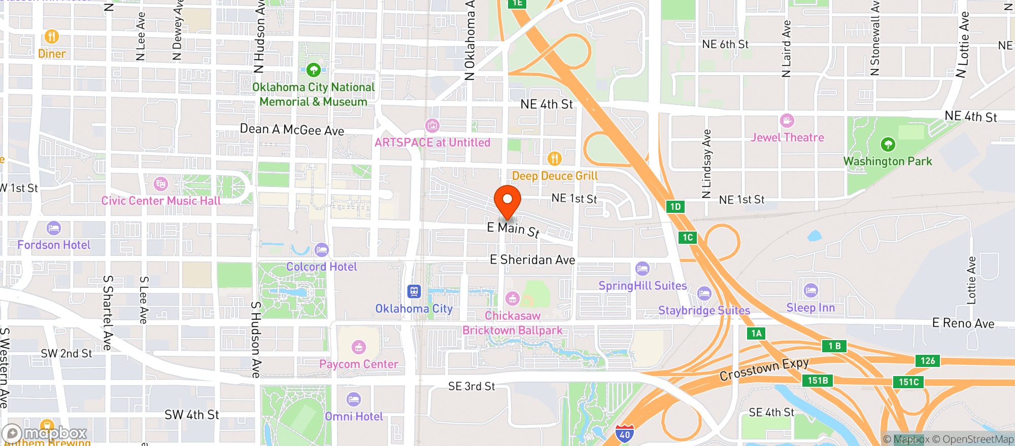 Map showing Skinny Slims