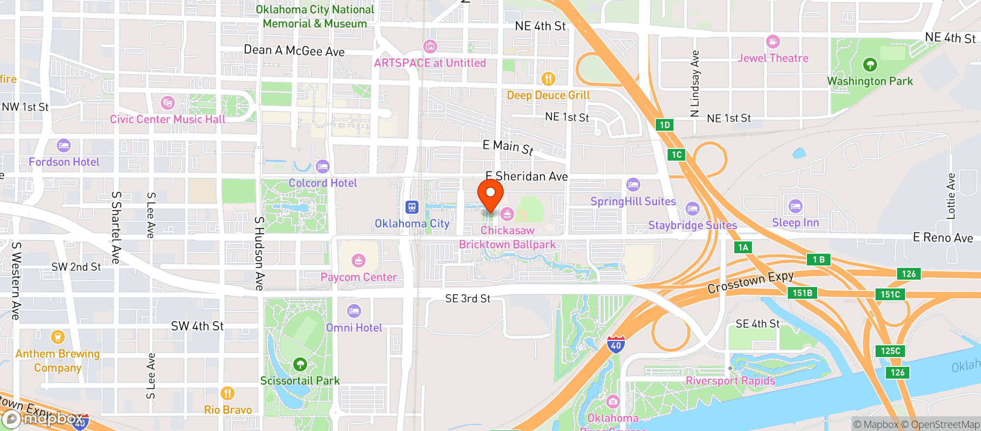 Map showing Brickopolis