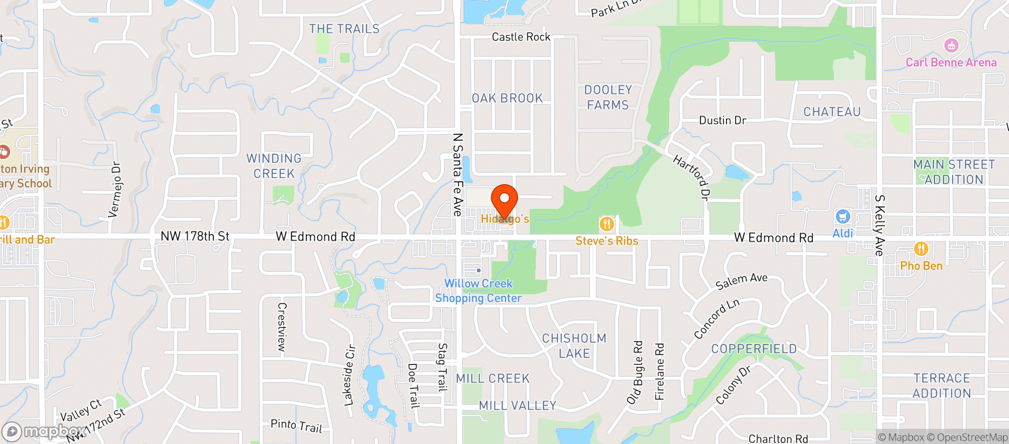 Map showing C & R Liquor