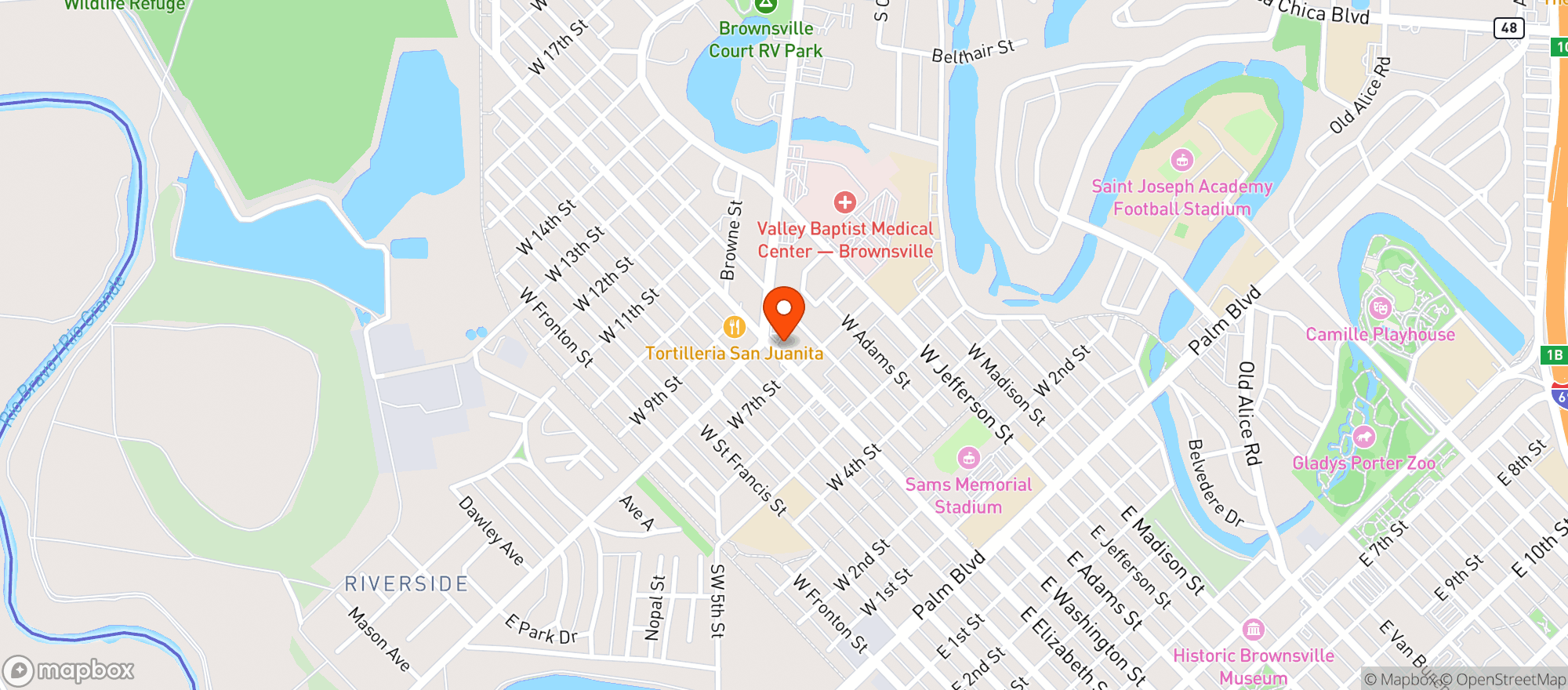 Map showing G Mart #2 - Elizabeth