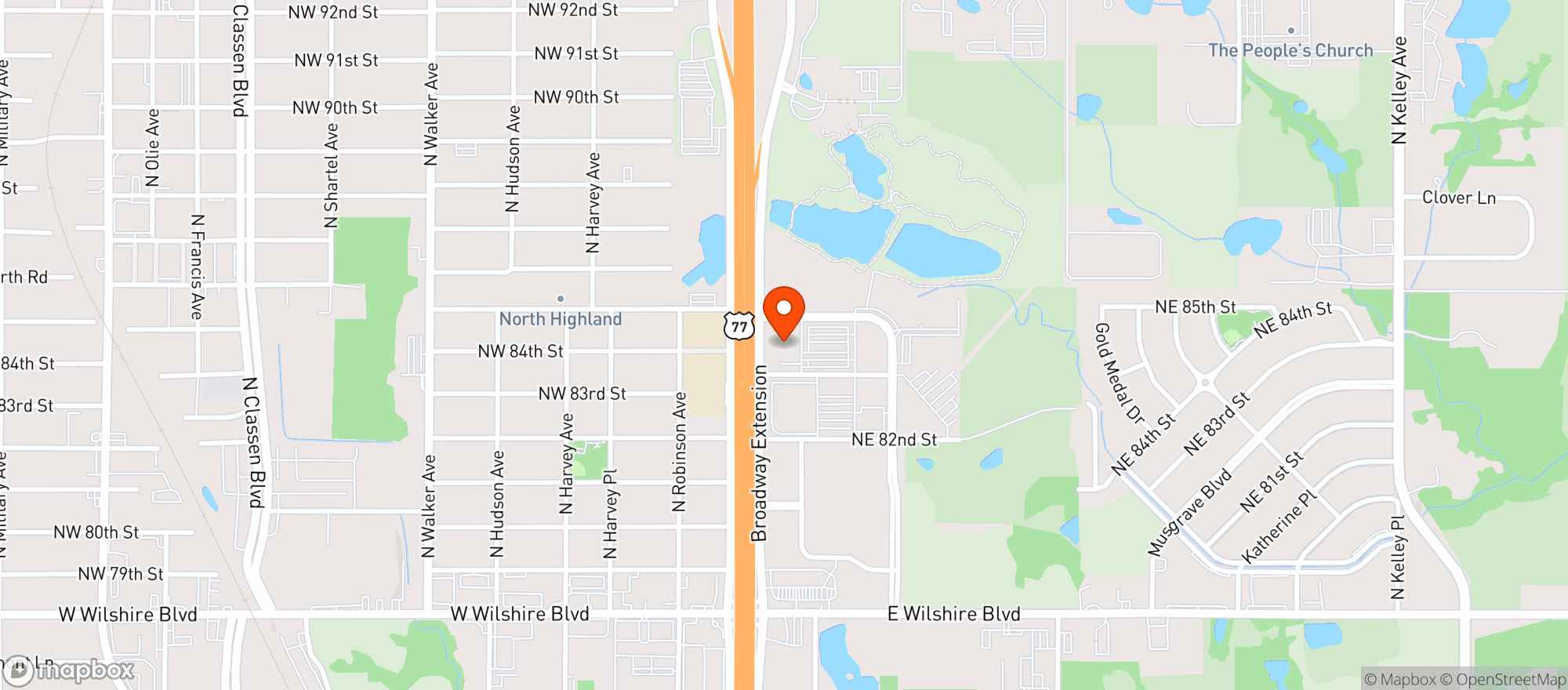 Map showing Flix Brewhouse