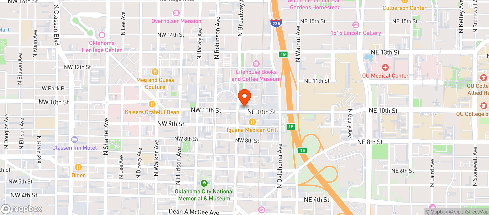 Map showing Sidecar Barley & Wine Bar