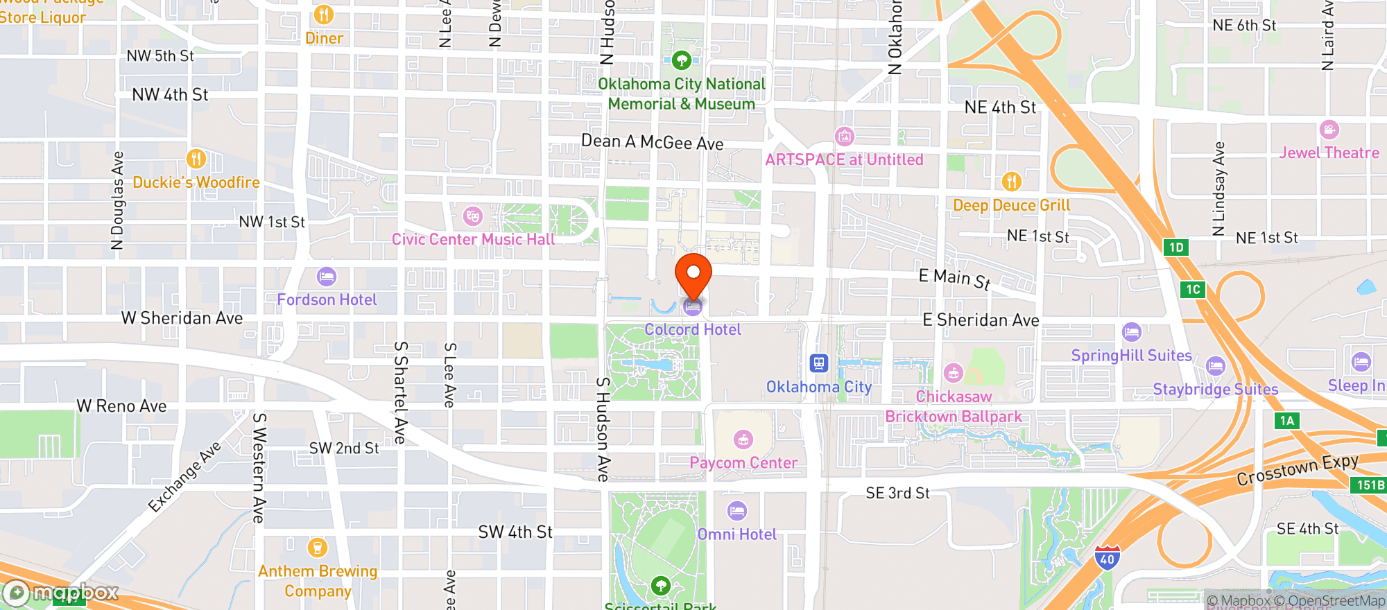 Map showing Flint Kitchen & Bar