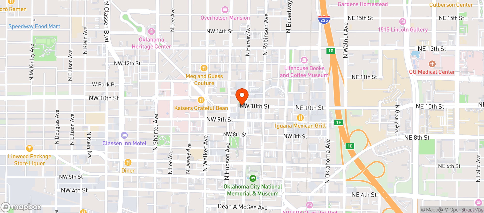 Map showing R J Lounge And Supper Club