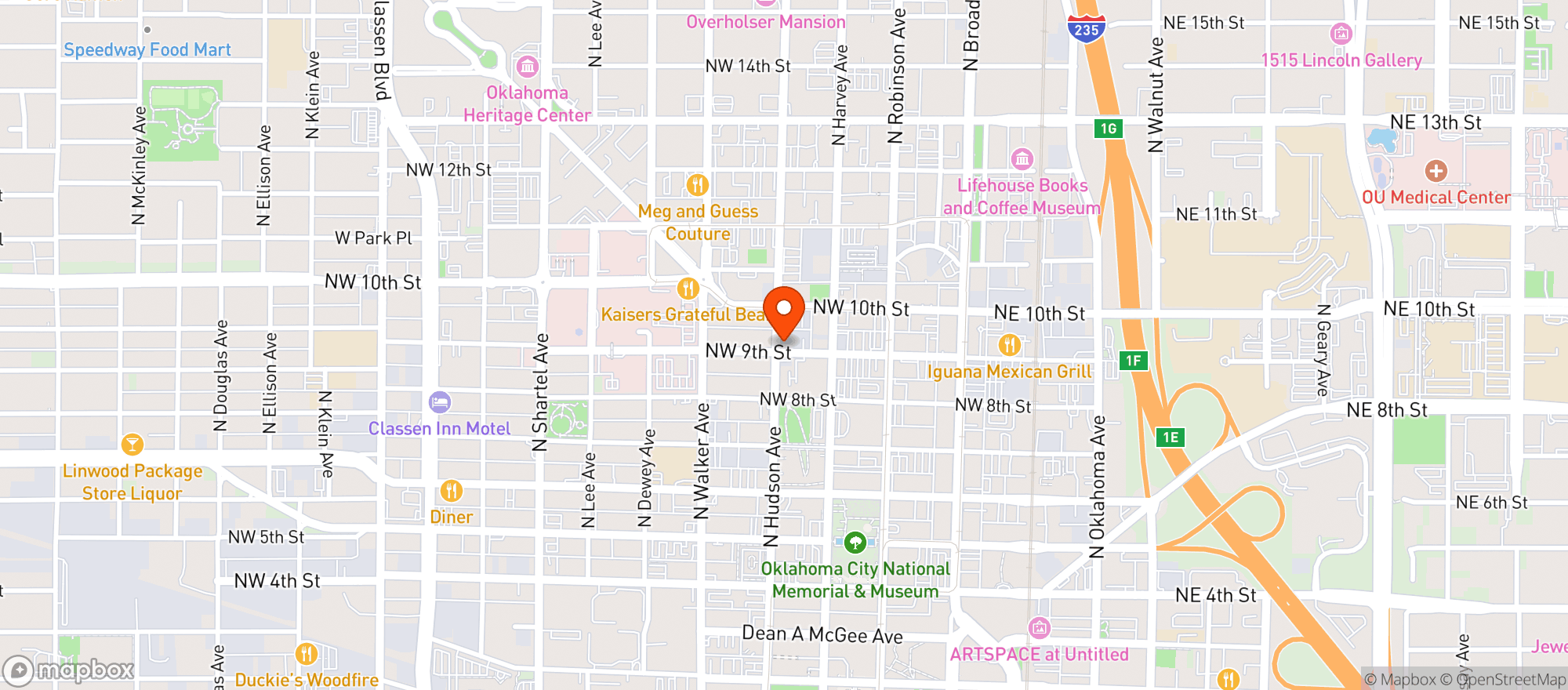 Map showing Barrios Fine Mexican Dishes
