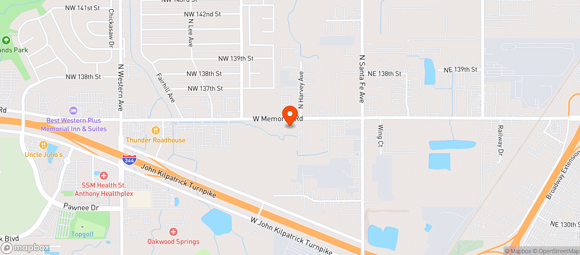 Map showing Roughtail Brewing Co
