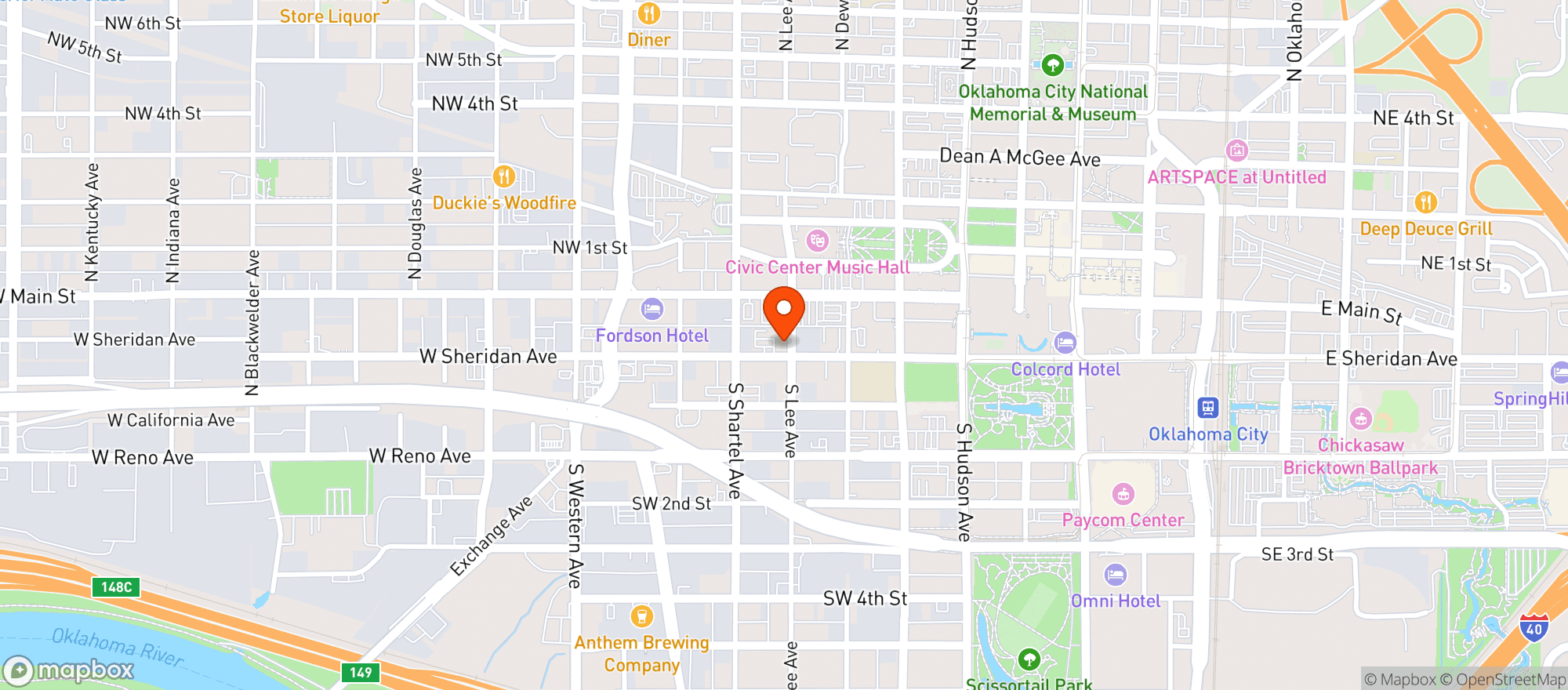 Map showing Core4 Brewing