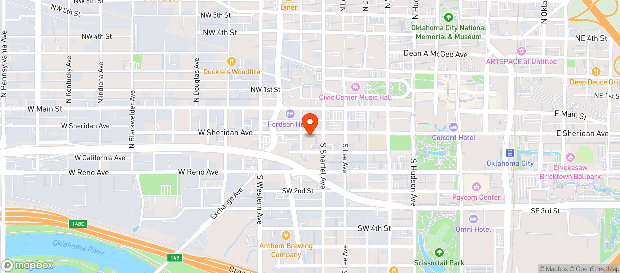 Map showing Flashback Retropub