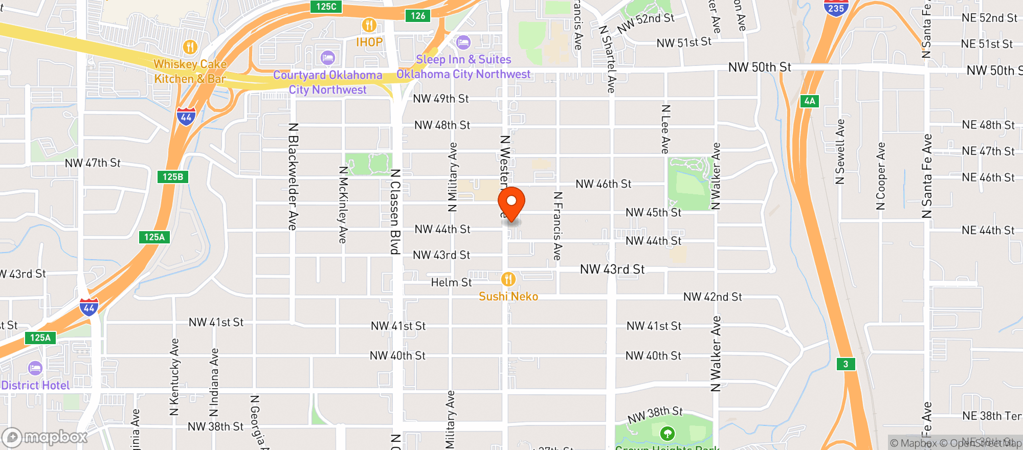 Map showing Qc Grocery