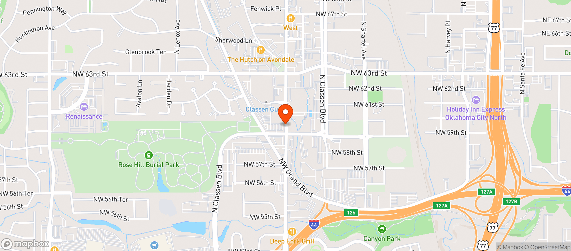 Map showing Whole Foods Market