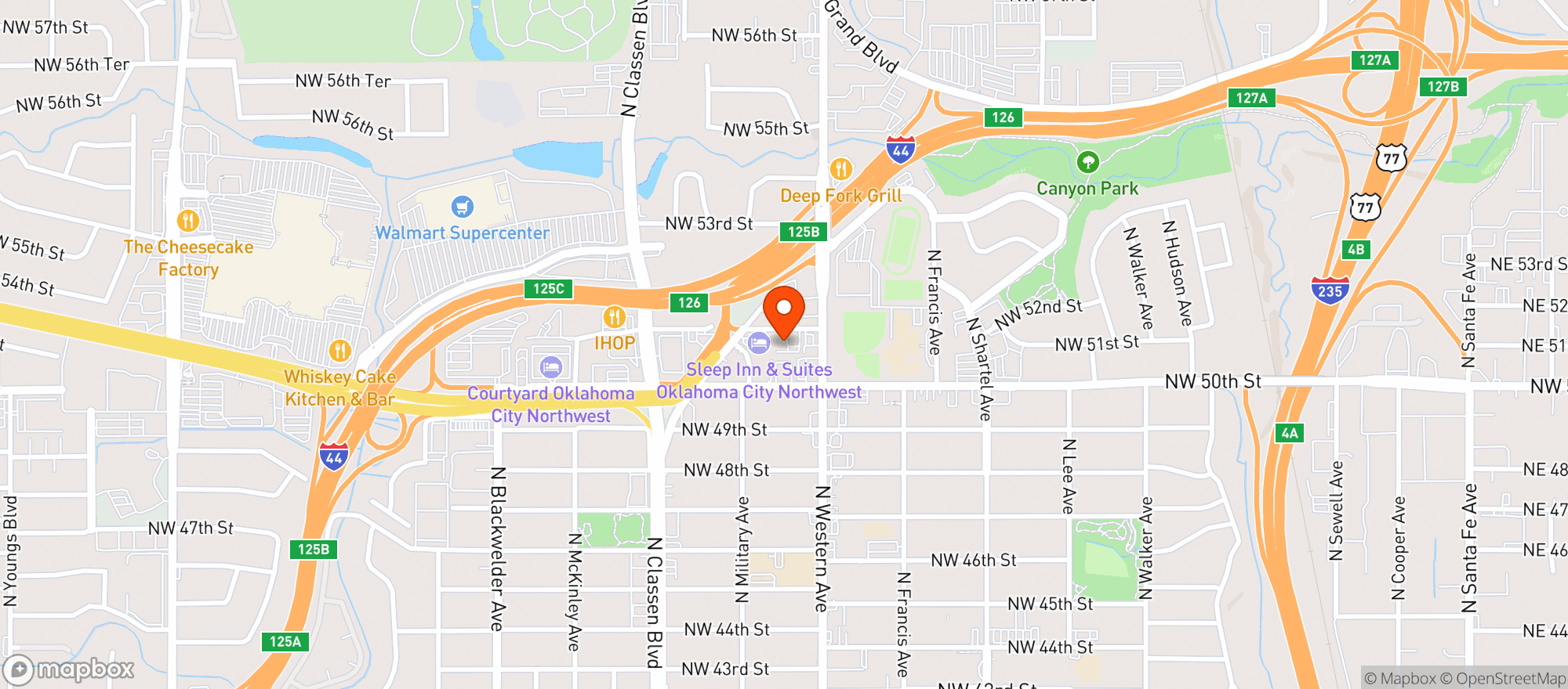 Map showing 51st Street Speakeasy-okc
