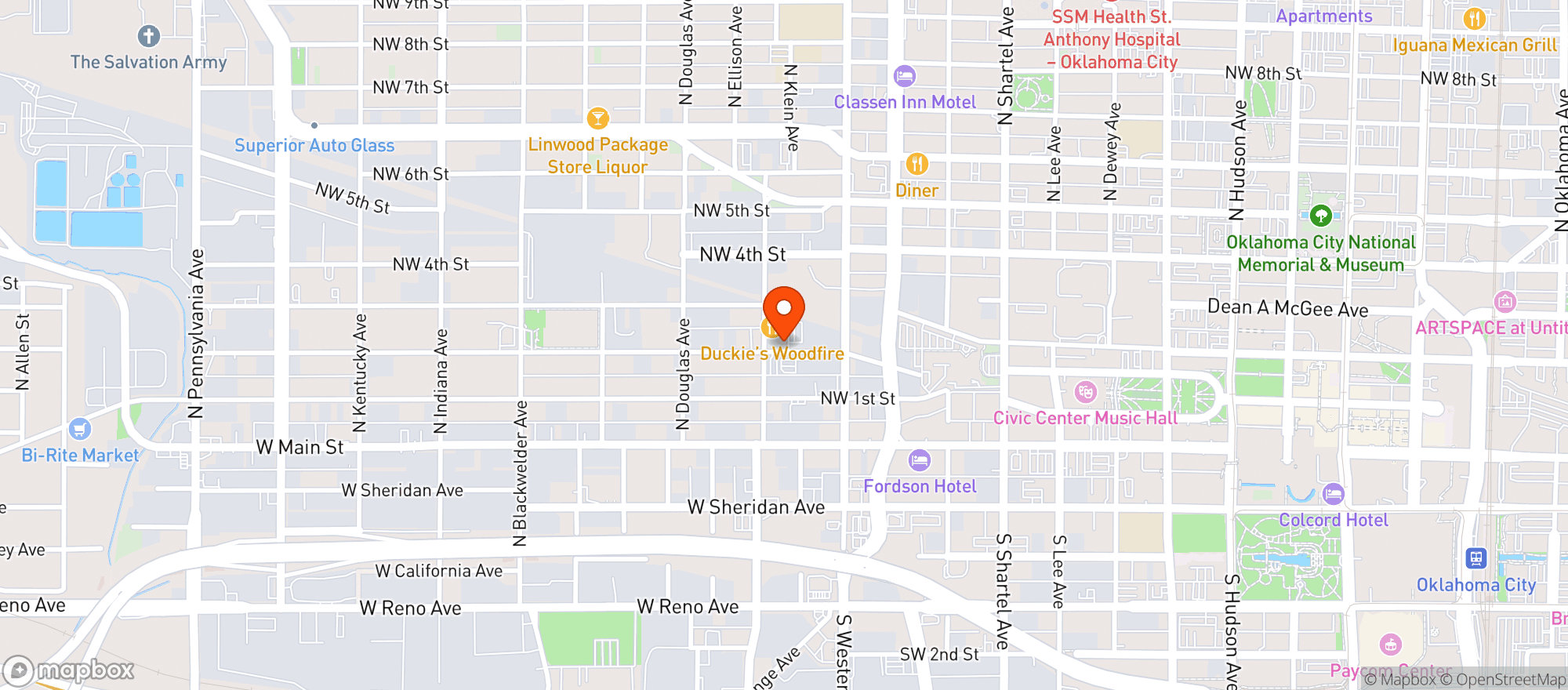 Map showing Superfly