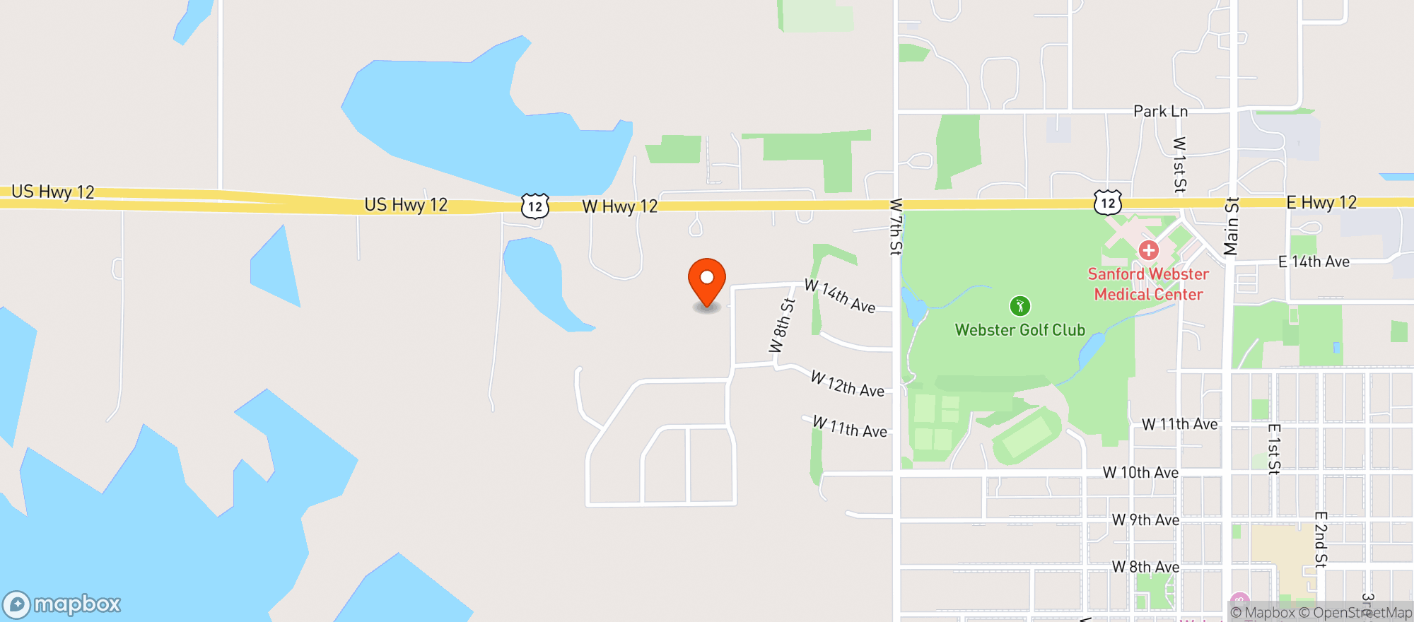 Map showing Candyland Smoke Shop