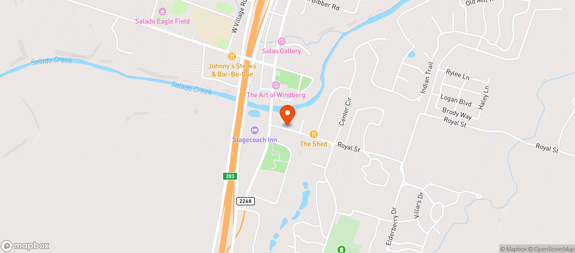 Map showing Barrow Brewing Co