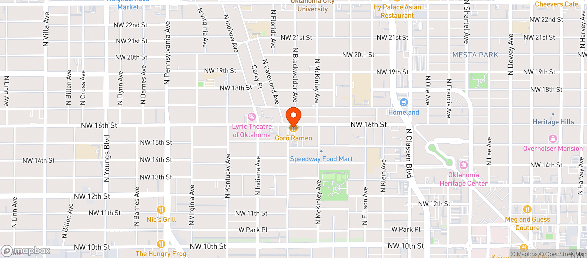 Map showing Ma Der Lao Kitchen