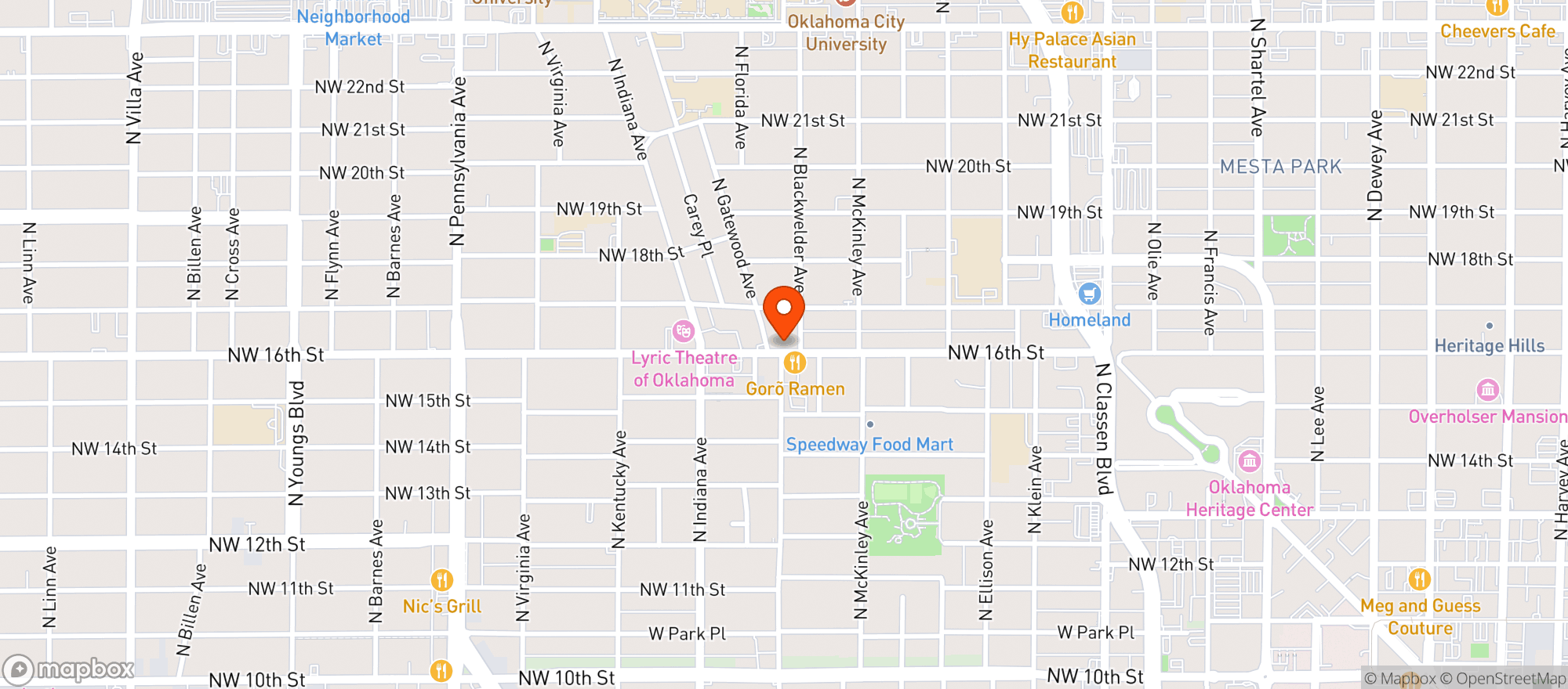 Map showing New State Burgers & Spirits